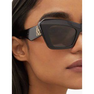 LOEWE EYEWEAR Anagram-logo cat-eye acetate sunglasses